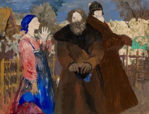Russian Peasants by Philippe Andreevitch Maliavine