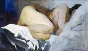 Reclining Nude by Philippe Andreevitch Maliavine