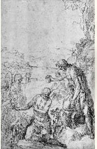 Le Bapteme Du Christ by Pietro Malombra