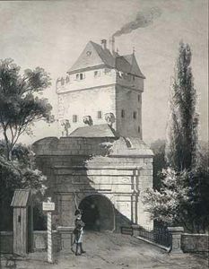 Das Alte Gallustor Zu Frankfurt Am Main by Gerhard Malss