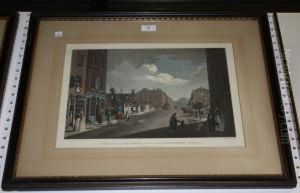 View From Capel-street Looking Over Essex-bridge by James Malton