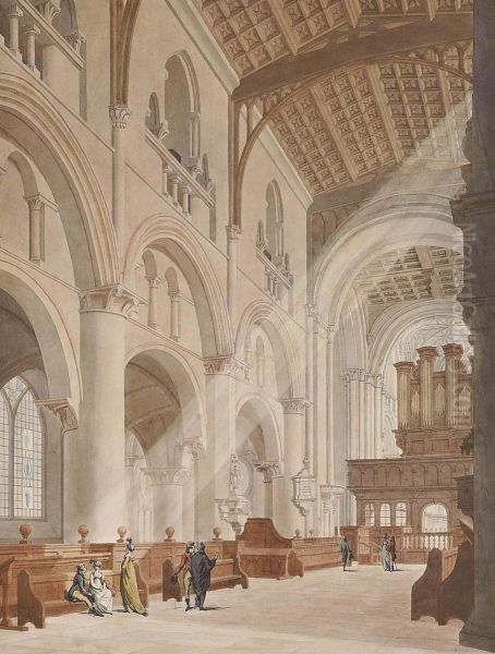 Elegant Figures In Christ Church Cathedral, Oxford - view 1