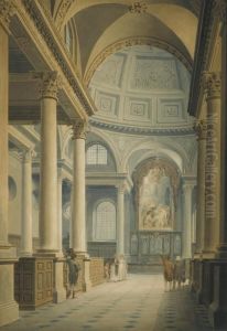 St. Stephen's Walbrook Church, London by Thomas The Younger Malton