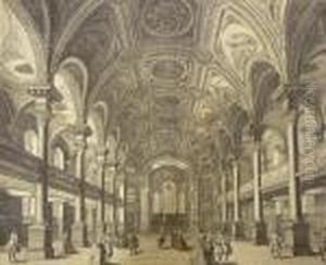 The Inside Of St Martin In The Fields by Thomas The Younger Malton