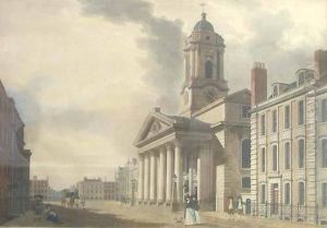 Prncipal Front Of The Bank Of England; The Mansion House; King Street Guildhall; St George's, Hanover Square by Thomas The Younger Malton