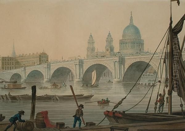 Blackfriars Bridge With St Paul's Cathedral Beyond - view 1