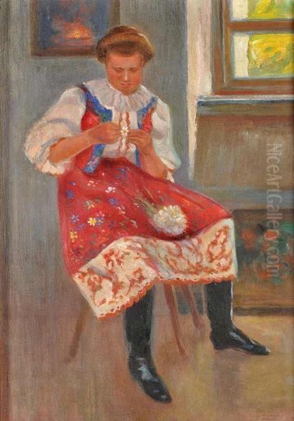 Agirl In A National Folk Costume - view 1