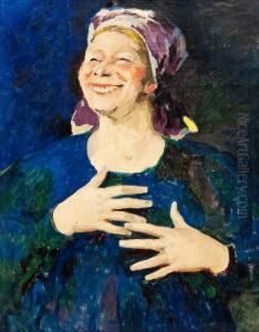 Laughing Girl by Filip Malyavin