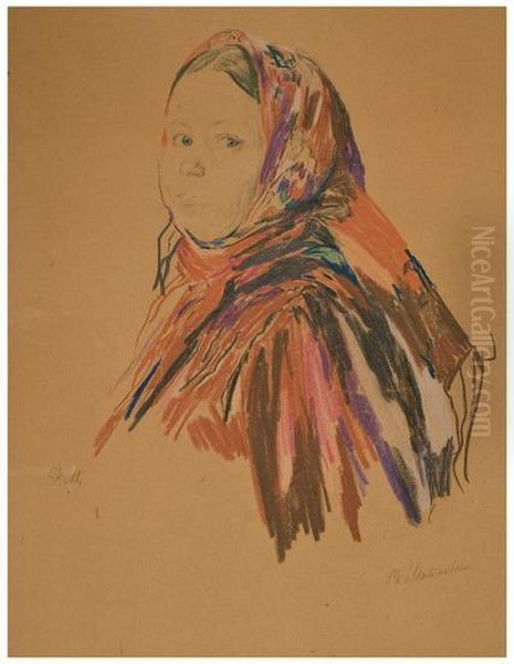 Head Of A Peasant Woman - view 1