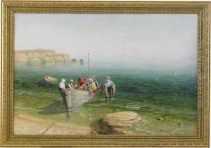 Fishermen On The Black Sea by Sergei Vasilievich Malyutin
