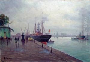  Bateaux A Quai Et Dans La Rade  by Vincent Manago