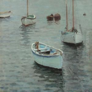 Costal Scenery With Dinkys by G.A. Manchon