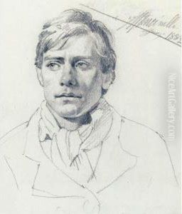 Portrait Of A Young Man by Gustavo Mancinelli