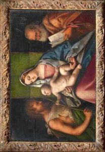 Madonna In Trono Col Bambino, San Pietro E
San Giovanni Battista by Domenico Mancini