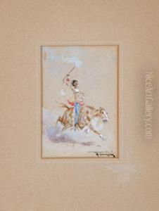 Indiano A Cavallo by Francesco, Lord Mancini