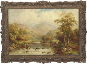 In The Lledr Valley, North Wales by William Henry Mander