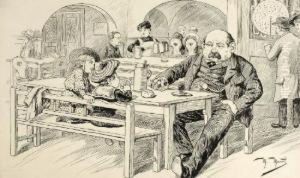 Brotzeit Im Bierkeller Bei Musikbegleitung Durch Automaten by Max Mandl