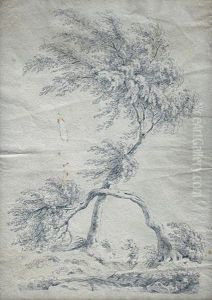 Girl Under The Tree by Antonin Manes