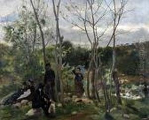 Figures Resting In The Shade by Edouard Manet