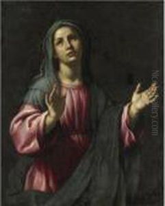 Madonna In Preghiera by Rutilio Manetti