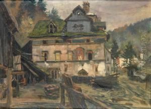 Alter Hochofen by Eduard Manhart