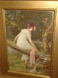 A Startled Maiden by Alice Elfrida Manly