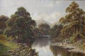 'children On A River Bank