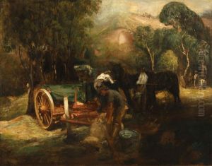 Ranchers In The Arroyo Seco by Jean Mannheim