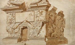 Etude De La Base De La Colonne Trajane by Giuseppe Manocchi