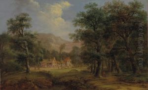 Wooded Landscape by Franz Joseph Manskirch