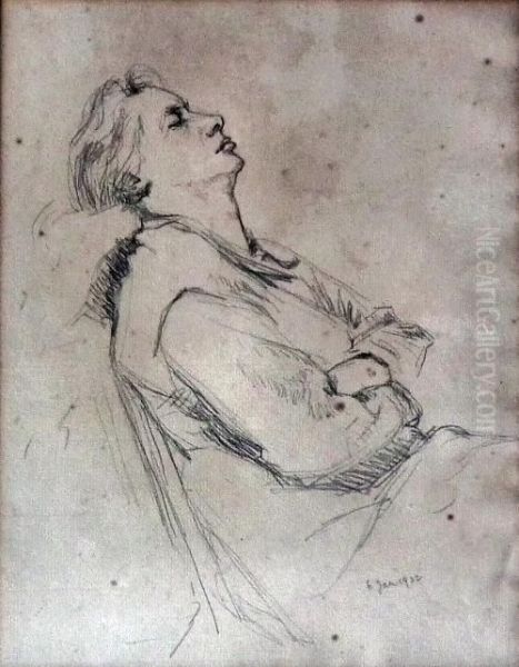 Half Length Seated Portrait Of "lilian, Wife Of Artist" - view 1