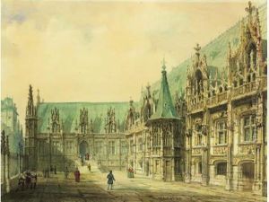 Vue Du Palais De Justice De Rouen