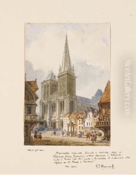 Une Vue De L'eglise De Saint Pierre A Lisieux - view 1