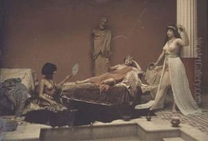 Group Nude Study, After The Antique by Mante Louis A. & Goldschmidt Edmond