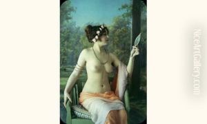 Nu Dans Un Decor A L'antique, Circa 1907 by Louis Amedee Mante