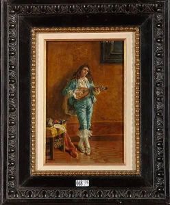 Le Joueur De Mandoline by Giocomo Mantegazza