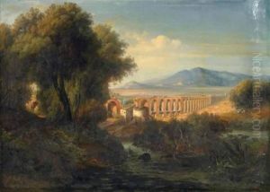 Southern Italian Landscape With Aquaduct