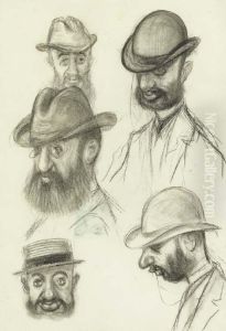 Five Studies Of Toulouse-lautrec by Michael Manzi