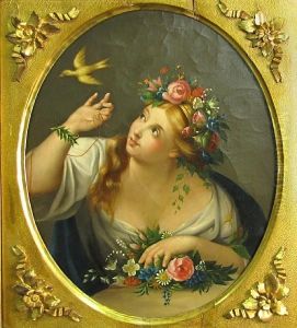 A Young Girl With A Pet Bird