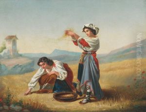 Gleaners by Egisto Manzuoli