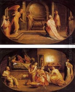The Angel Gabriel Appearing To Zacharias (#) The Birth Of Saint John