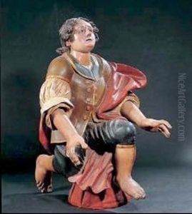 Figura Di Giovane Inginocchiato by Anton Maria Maragliano