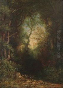 Forest Interior by Julius Eduard Marak