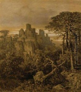 A Landscape With A Castle Ruin