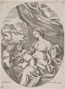 The Virgin And Child With The Infant St John Baptist