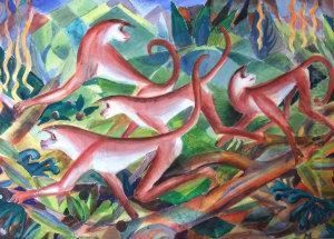 Monkeys by Franz Marc