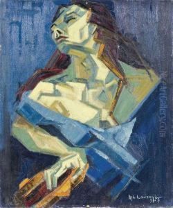 Femme A La Corbeille by Emmanuel Marcel-Laurent