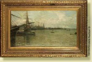 Vue Du Port D'anvers by Alexandre Marcette