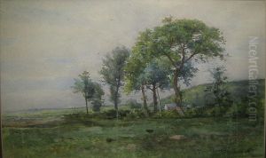 Landschap. by Henri Marcette