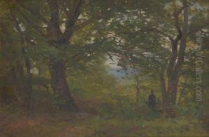 Promenade En Foret by Henri Marcette